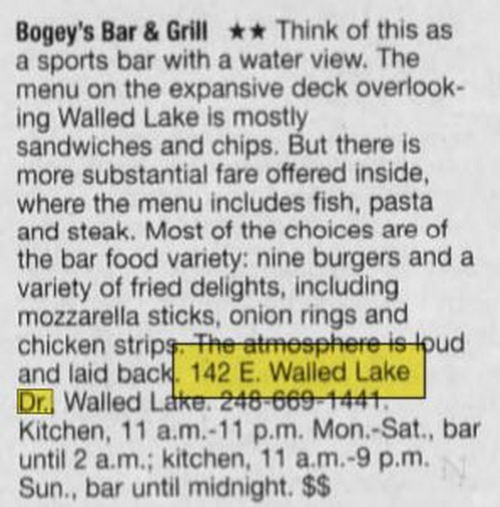 Dick Morris Chevrolet (Walled Lake Chrysler Plymouth) - July 1999 Bogeys (newer photo)